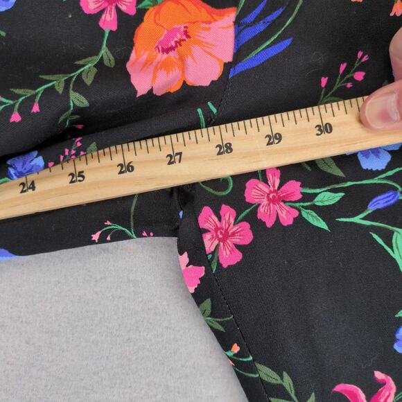 NWT Old Navy Pixie Floral Print Pants Women's 6 Stretch 30x27 Birds Cottagecore - Picture 6 of 10